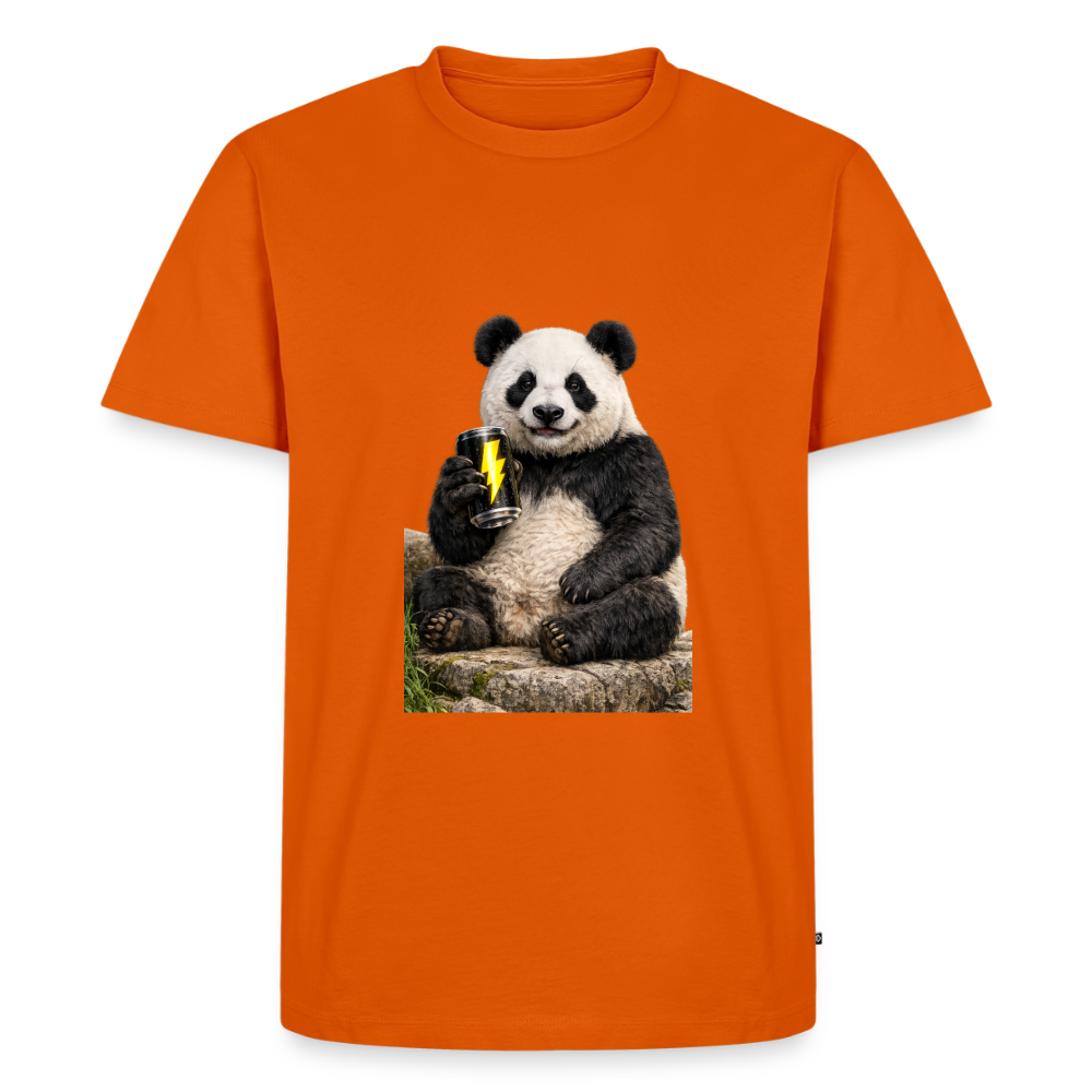 Premium T-Shirt "Panda Energy" - Orange 