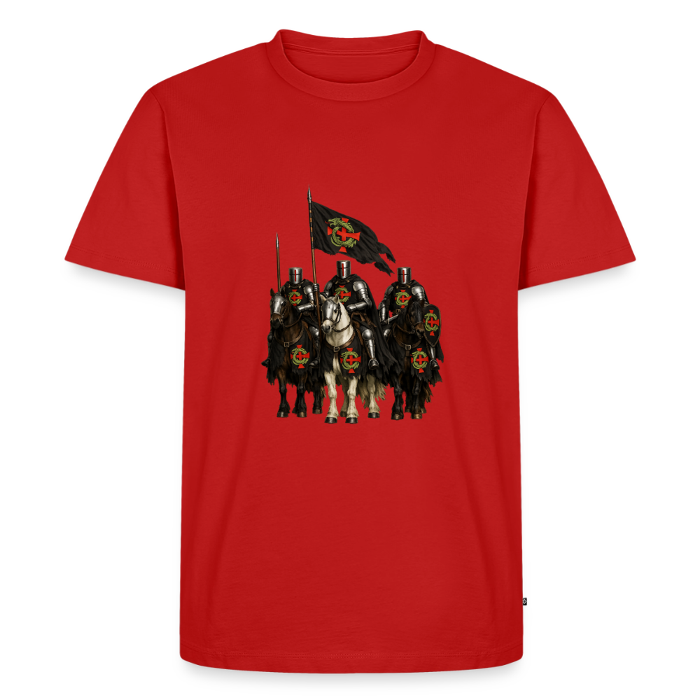 Premium T-Shirt "Ritter zu Pferd" - Rot