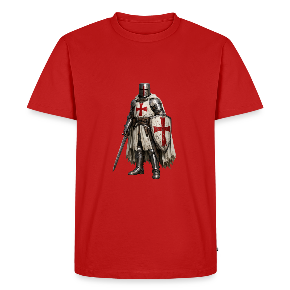 Premium T-Shirt "Kreuzritter" - Rot