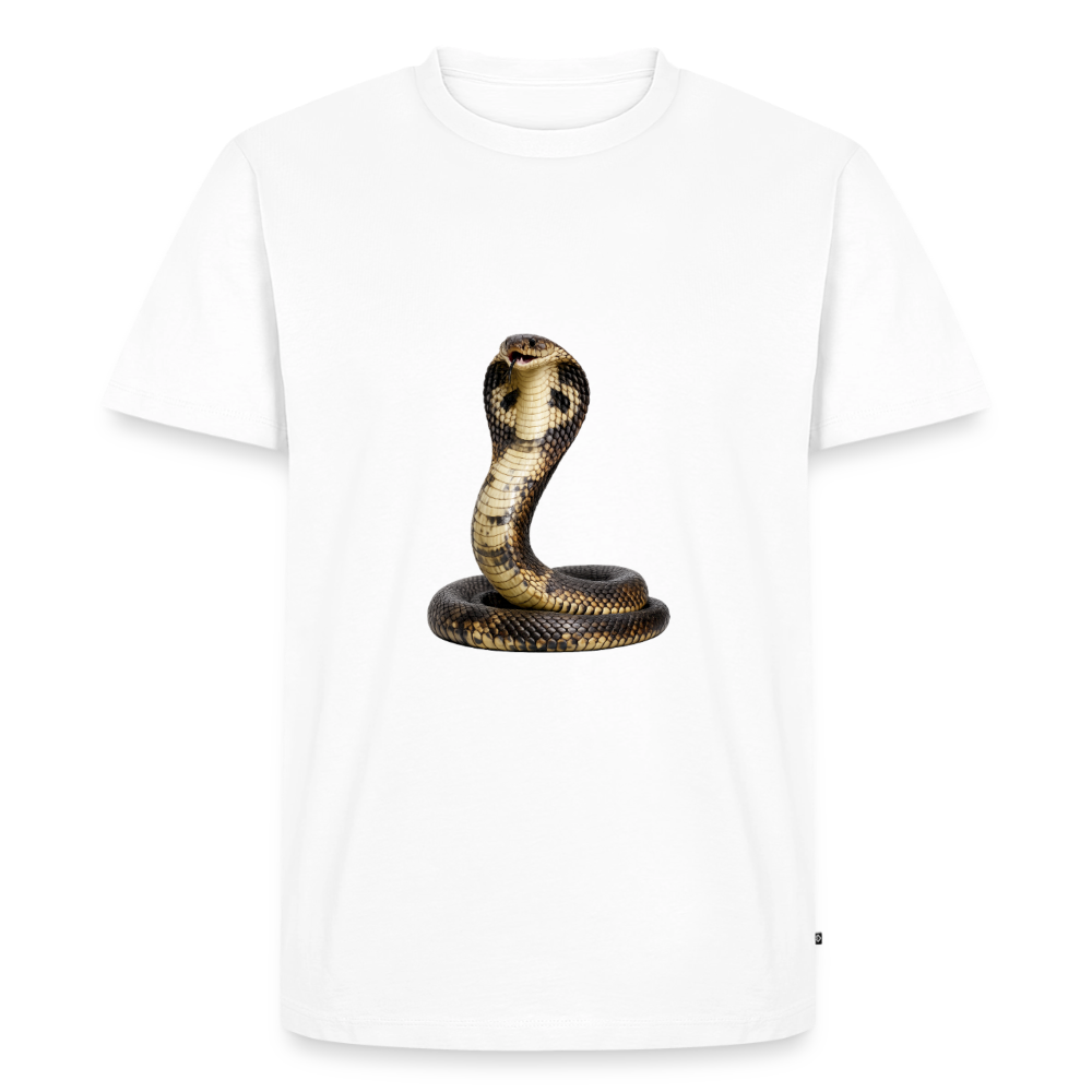 Premium T-Shirt "Cobra" - Weiß