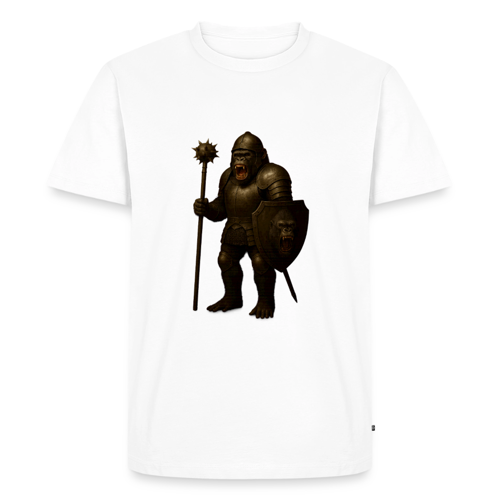 Premium T-Shirt "Gorilla Warrior" - Weiß