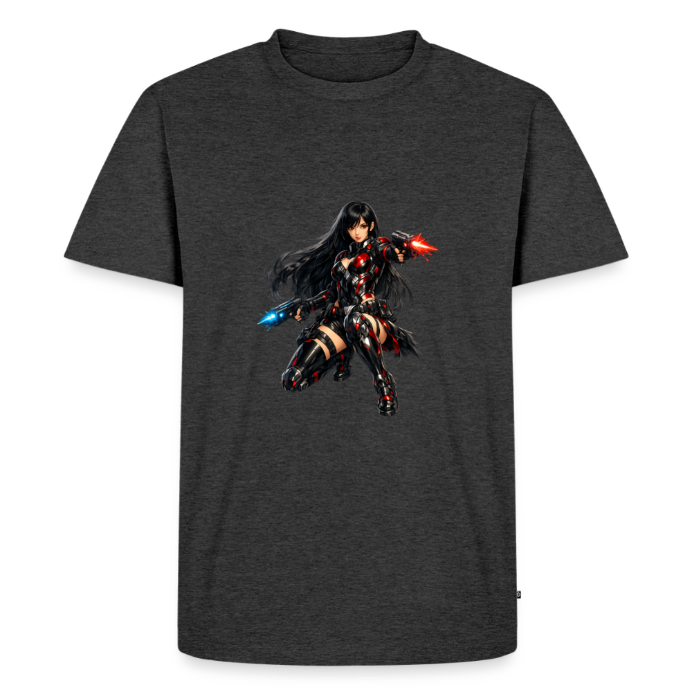 Premium T-Shirt "Future Woman" - Anthrazit meliert