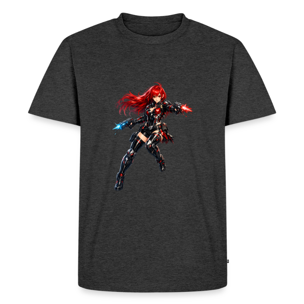 Premium T-Shirt "Future Woman I" - Anthrazit meliert