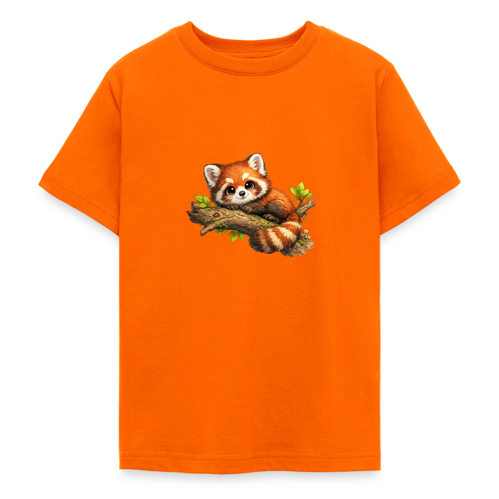 Teenager T-Shirt "Kleiner Panda" - Orange