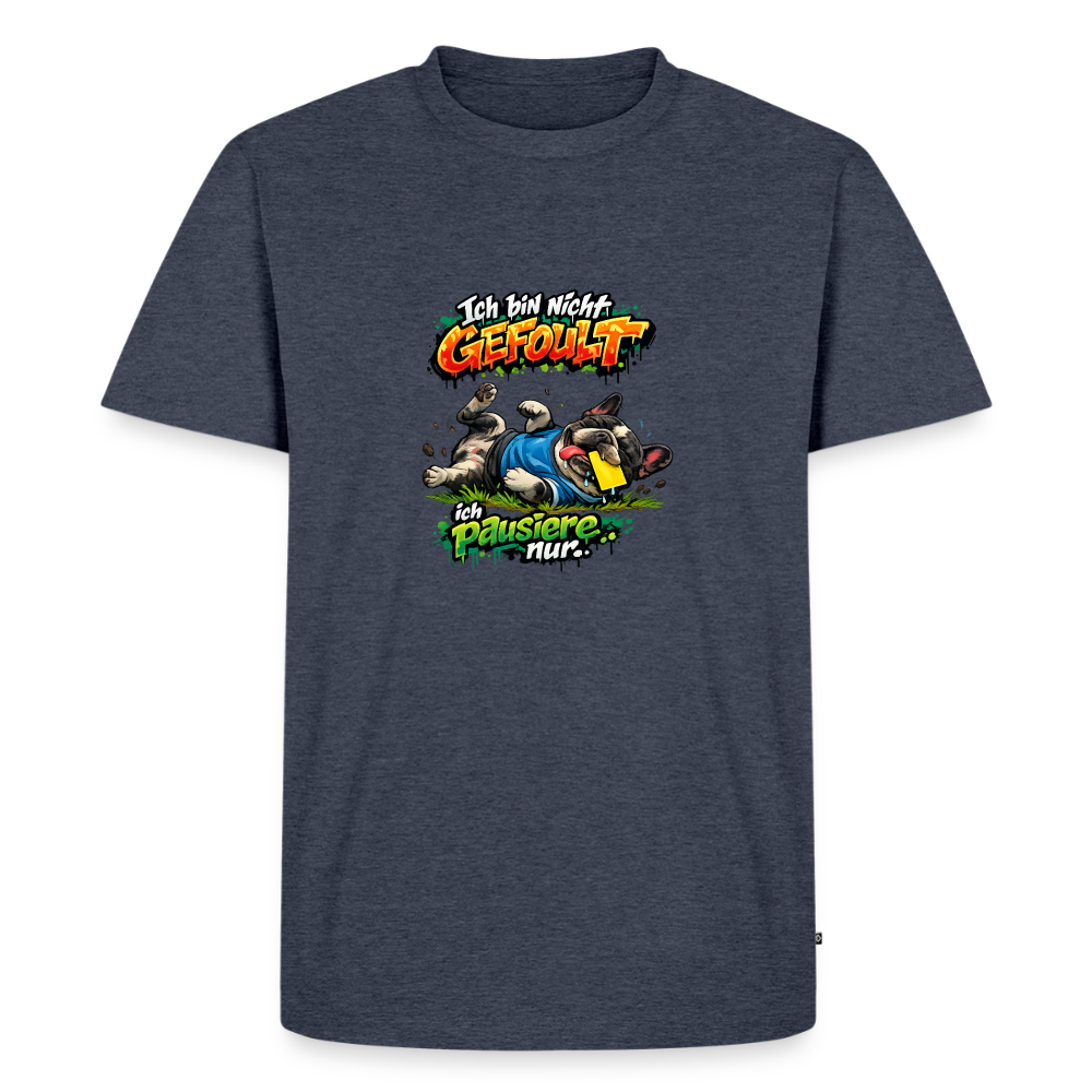 Premium T-Shirt "Gefoult" - Jeansblau 