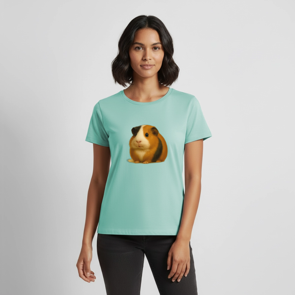 Premium T-Shirt "Meerschweinchen I" - Mint 