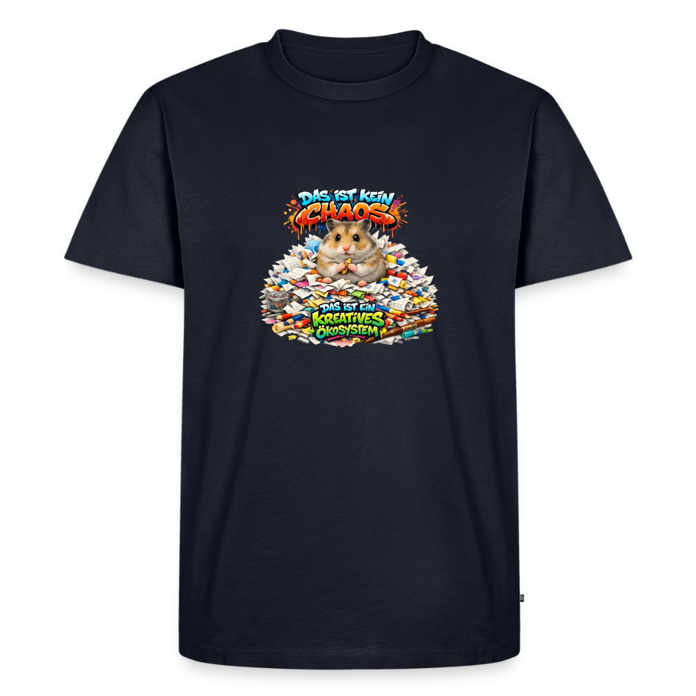 Premium T-Shirt "Kein Chaos" - Navy