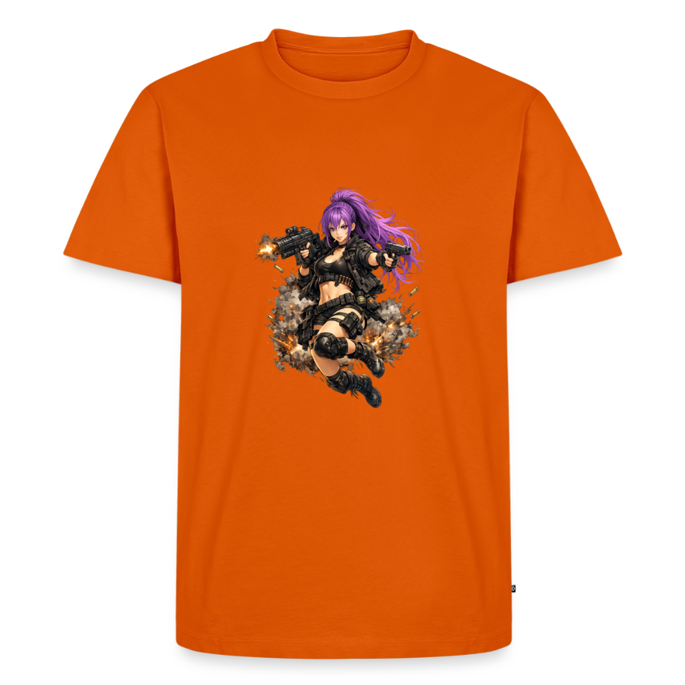 Männer Premium T-Shirt "Purple Lady" - Orange 