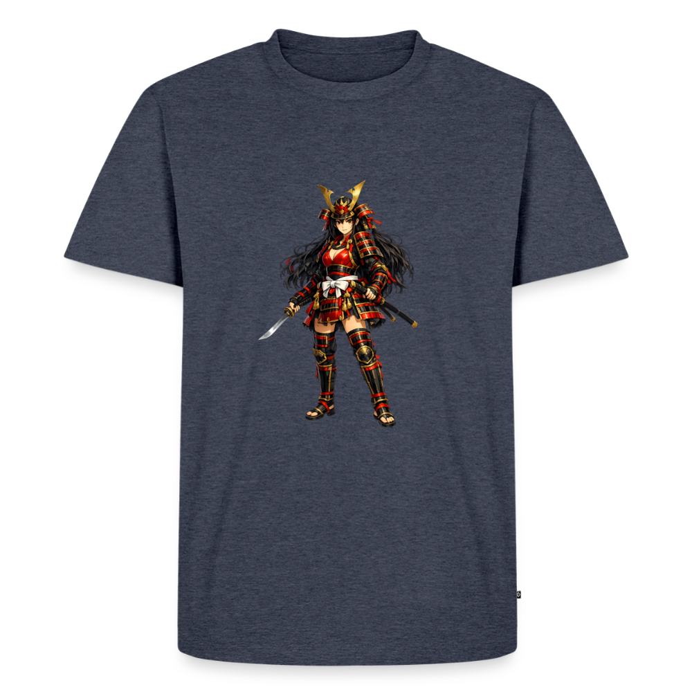 Premium T-Shirt "Samuraj Girl" - Jeansblau 