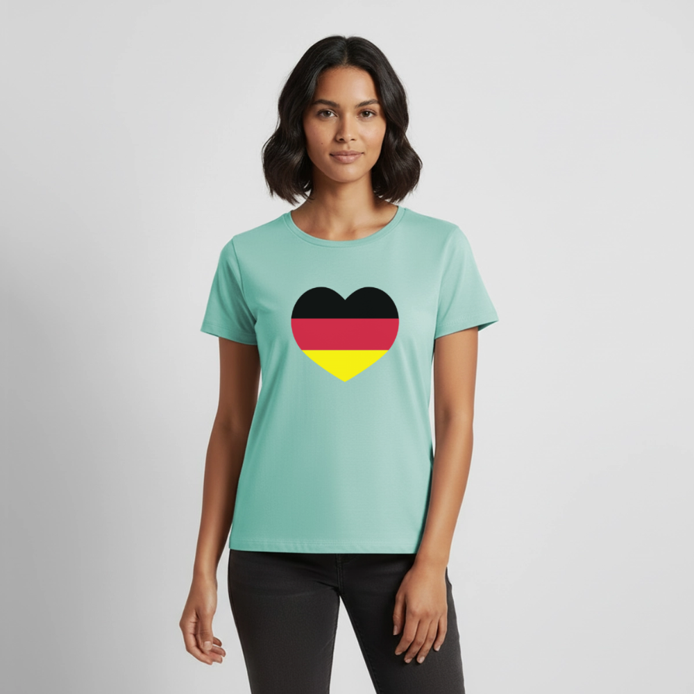 Premium T-Shirt "Herz" - Mint 