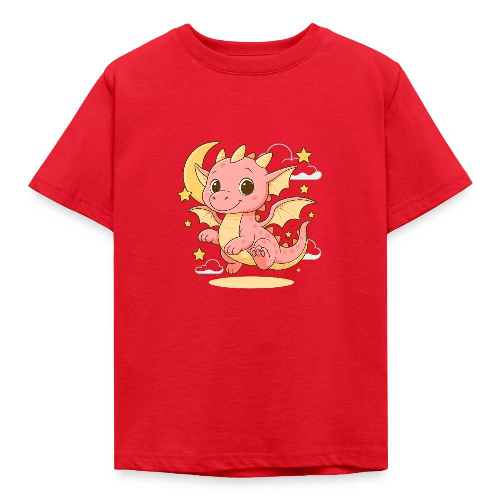 Kinder T-Shirt "Kleiner Drache" - Rot