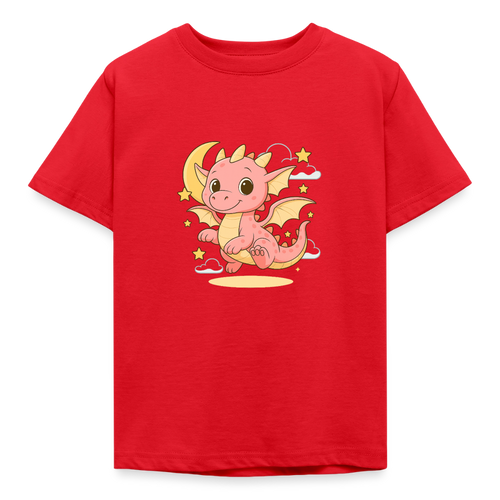 Kinder T-Shirt "Kleiner Drache" - Rot
