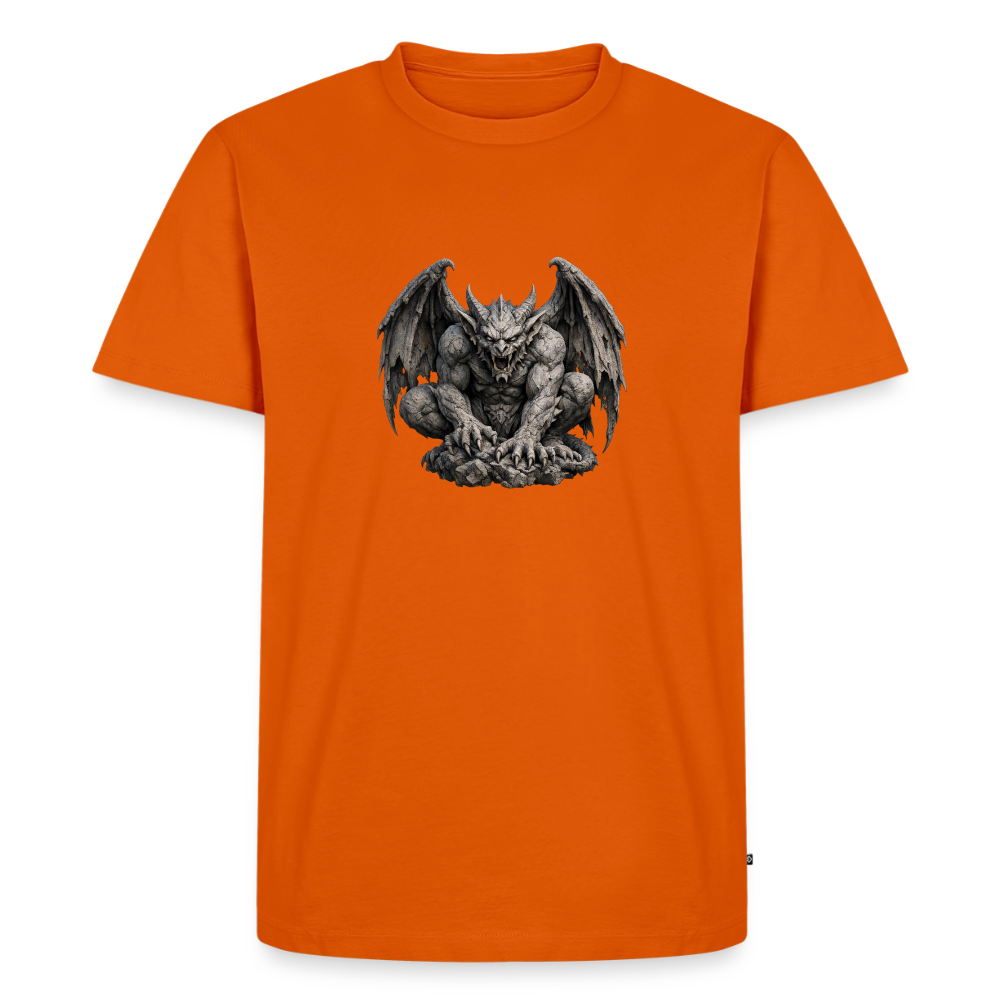 Premium T-Shirt "Gargoyle sitzend" - Orange 