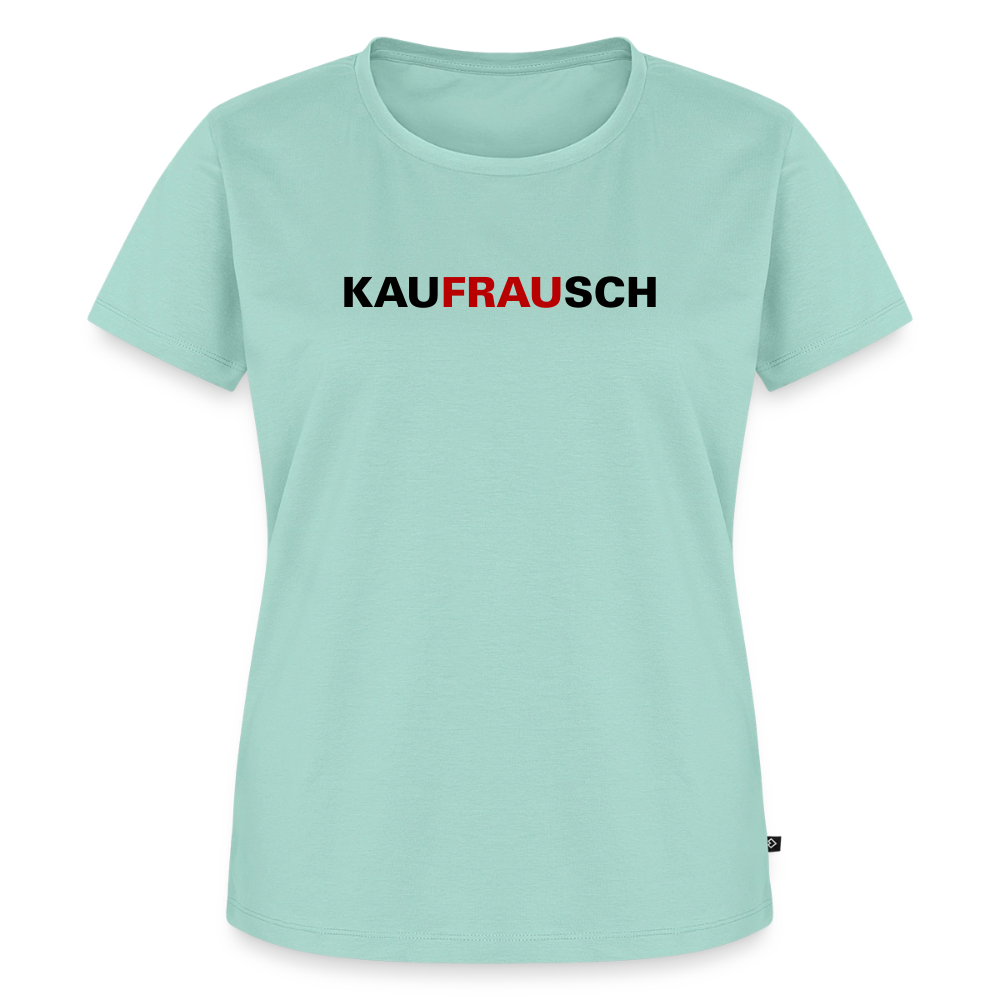 Premium T-Shirt "Kaufrausch" - Mint 