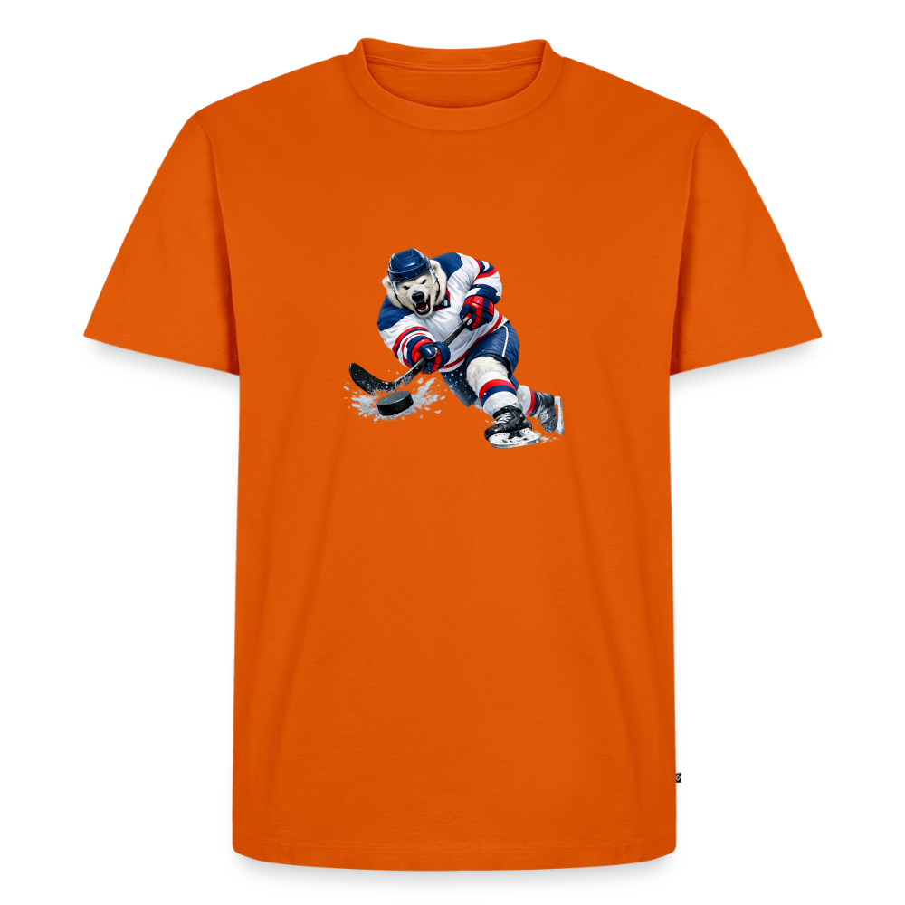 Premium T-Shirt "Hockey Eisbär" - Orange 