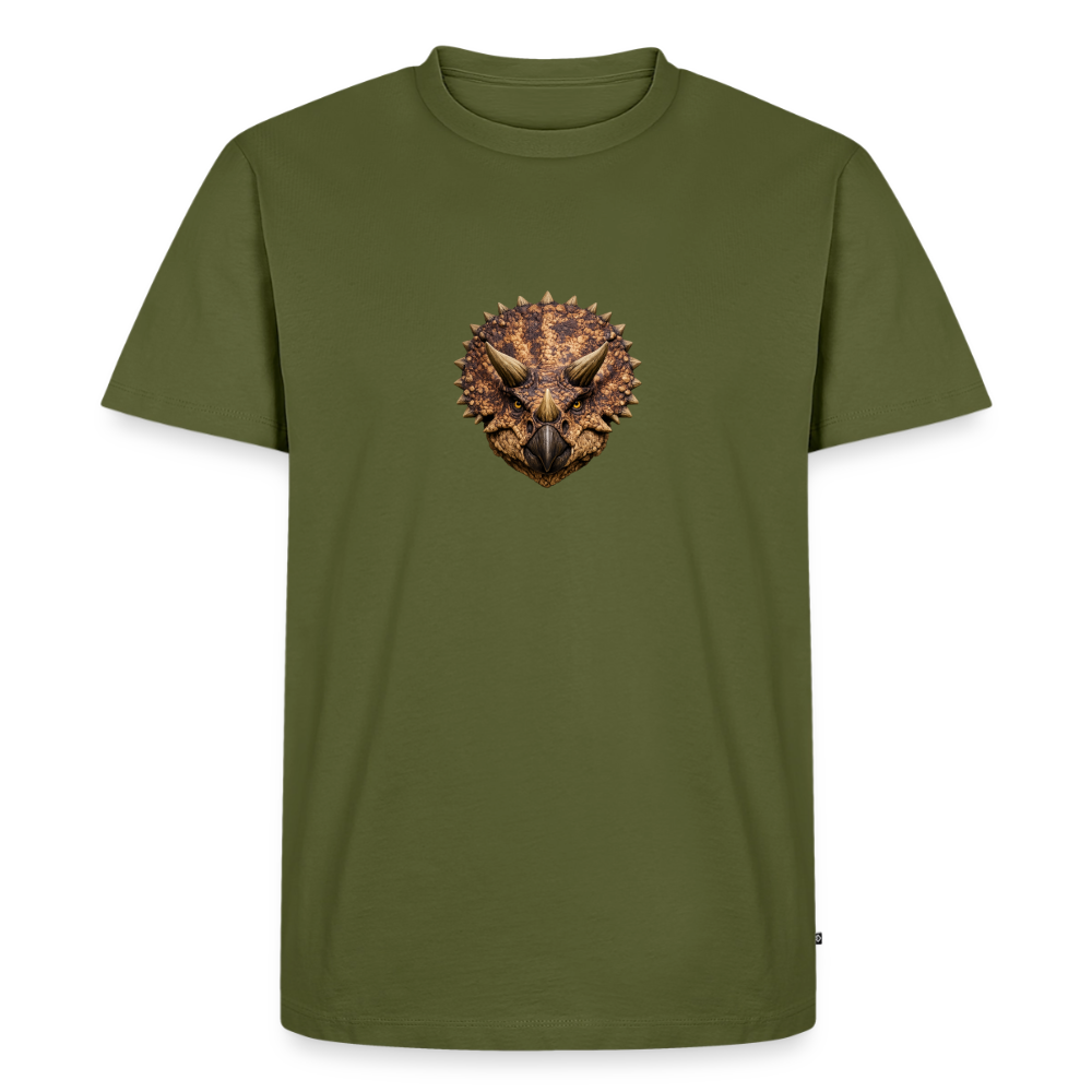 Premium T-Shirt "Triceratops" - Khaki