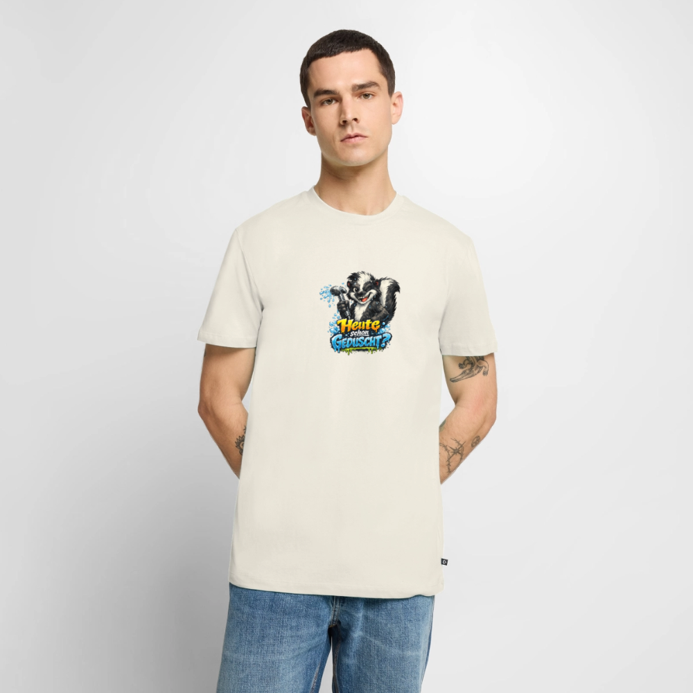 Premium T-Shirt "Geduscht" - Naturweiß