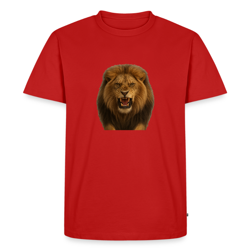 Premium T-Shirt "Löwe" - Rot