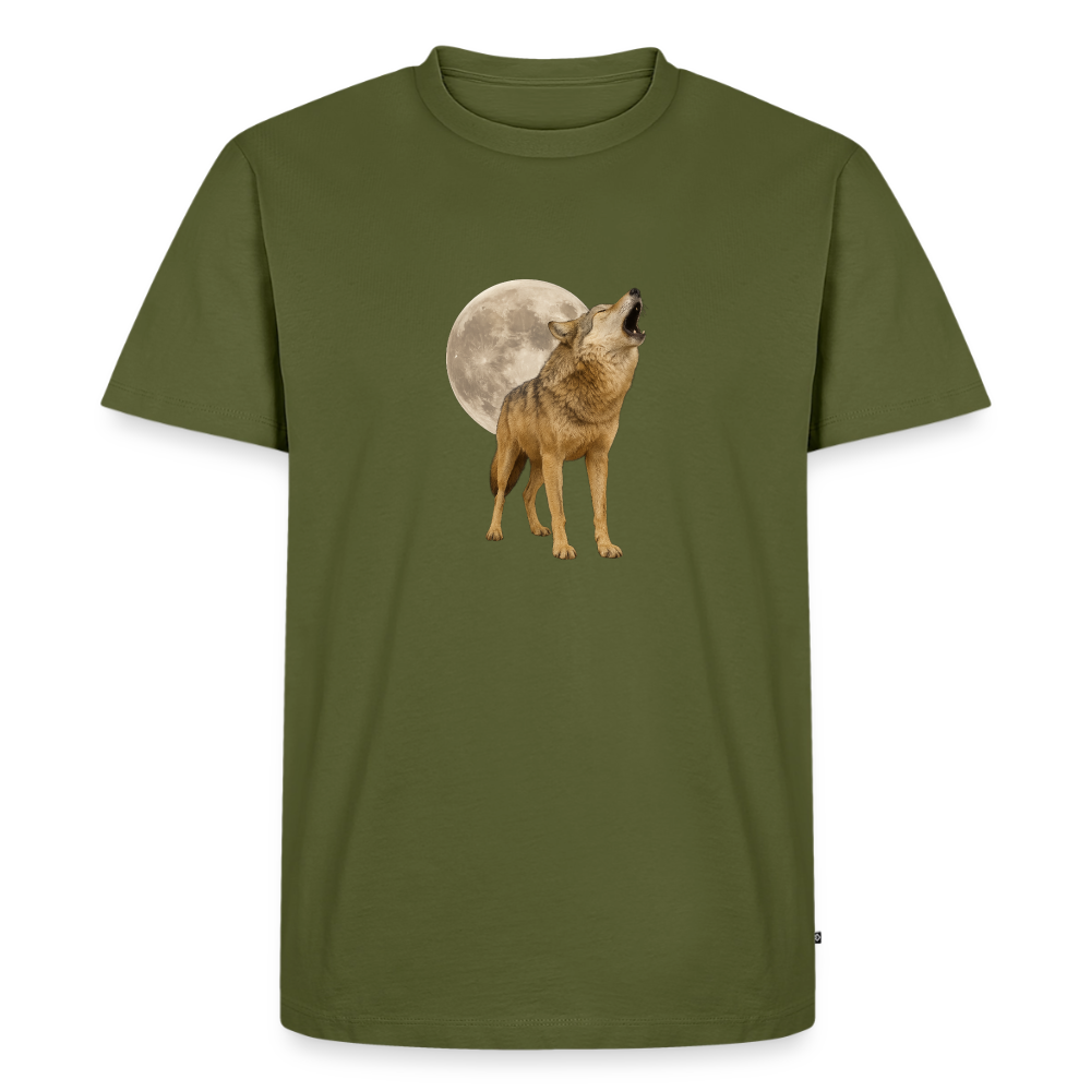Premium T-Shirt "Vollmond" - Khaki