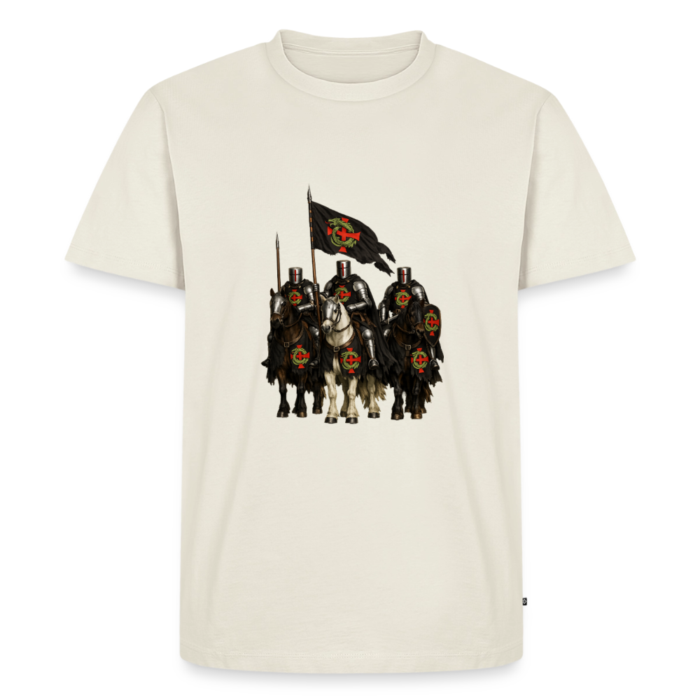 Premium T-Shirt "Ritter zu Pferd" - Naturweiß