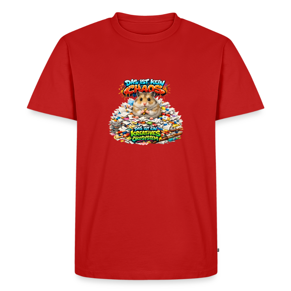 Premium T-Shirt "Kein Chaos" - Rot
