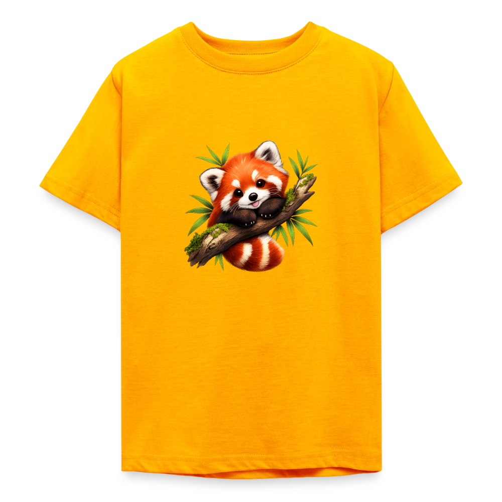 Teenager T-Shirt "Kleiner Panda" - Gold