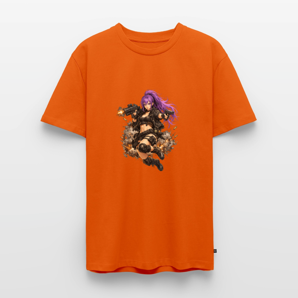Männer Premium T-Shirt "Purple Lady" - Orange 