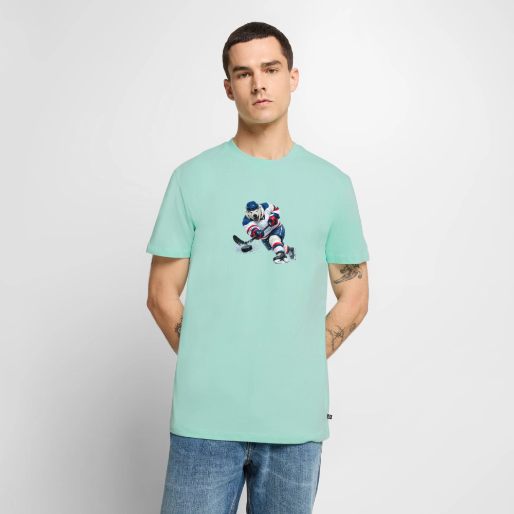 Premium T-Shirt "Hockey Eisbär" - Mint 