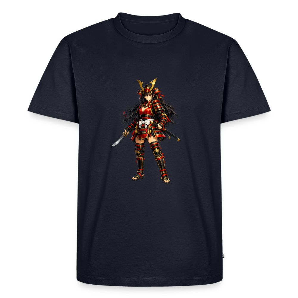 Premium T-Shirt "Samuraj Girl" - Navy