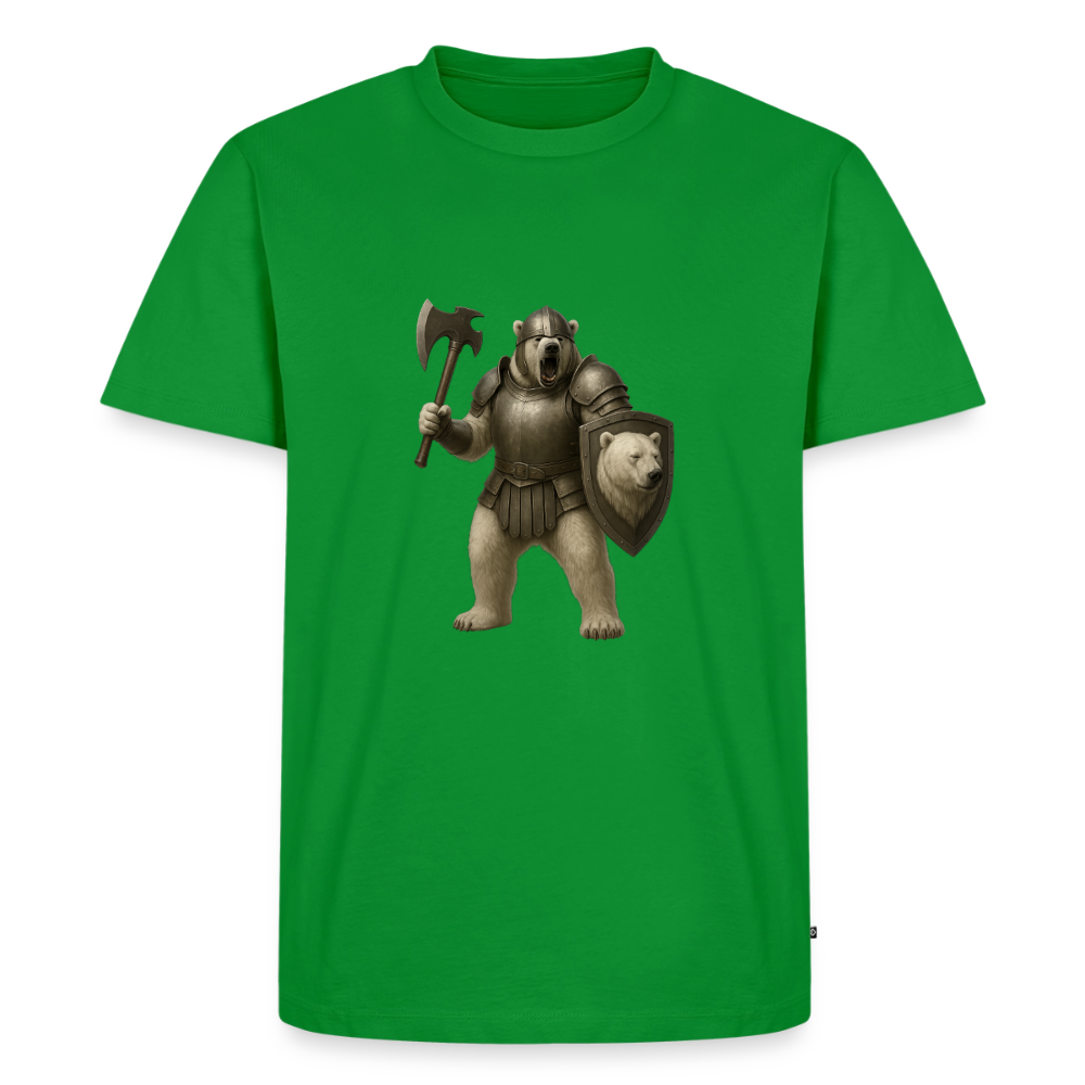 Premium T-Shirt "Warrior Eisbär" - Grün