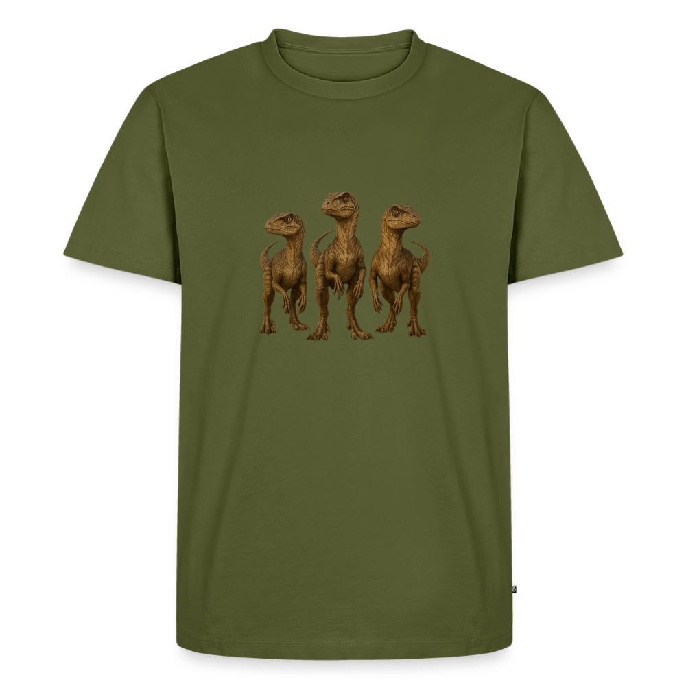 Premium T-Shirt "Raptor Trio" - Khaki