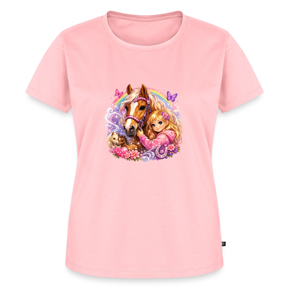 Premium T-Shirt "Pferd" - Rosa