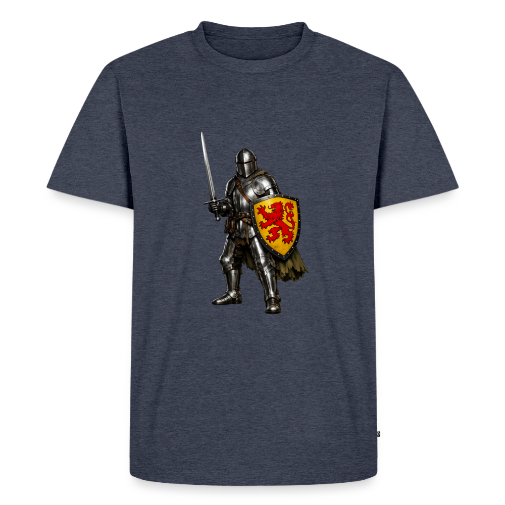 Premium T-Shirt "Ritter roter Löwe" - Jeansblau 
