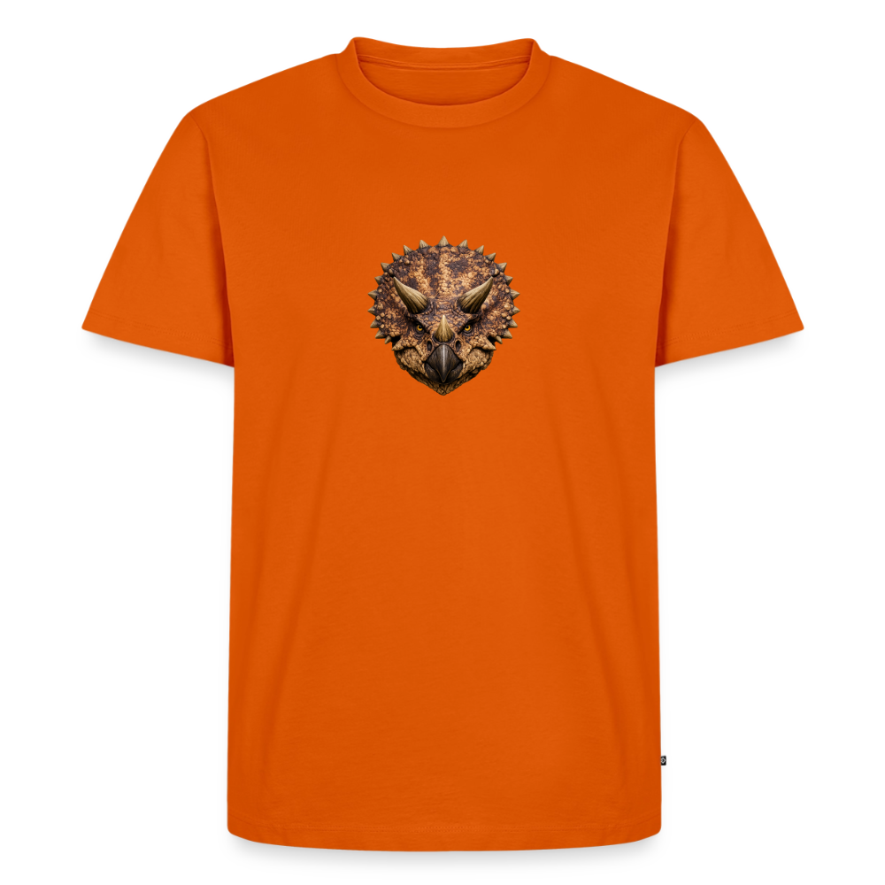 Premium T-Shirt "Triceratops" - Orange 