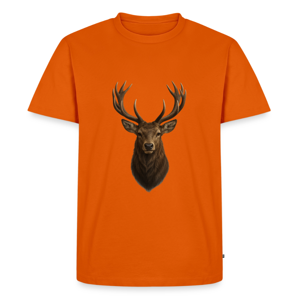 Premium T-Shirt "Hirsch" - Orange 