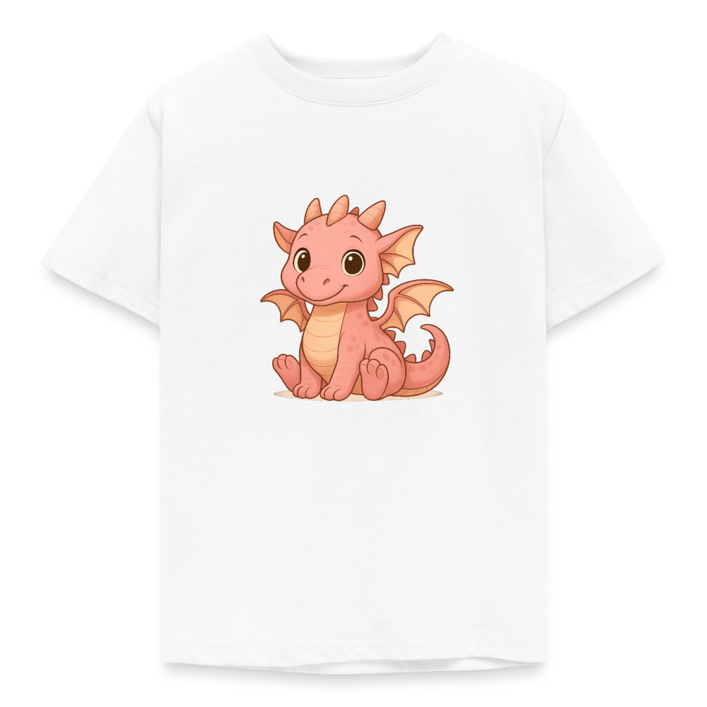 Kinder T-Shirt "Kleiner Drache" - Weiß