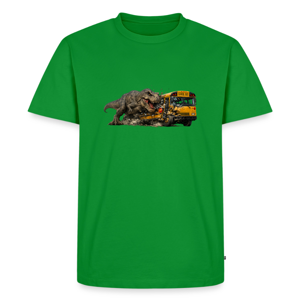 Premium T-Shirt "T-Rex Crash" - Grün