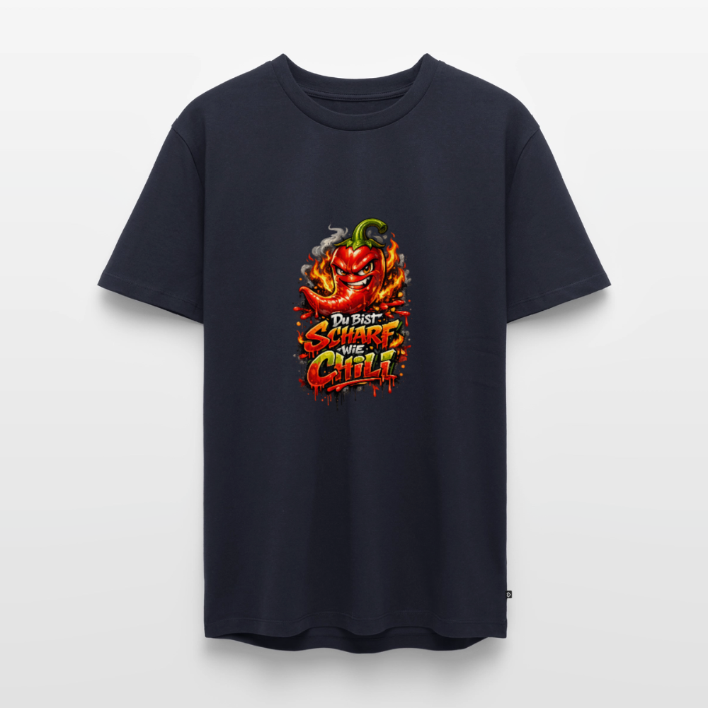 Männer Premium T-Shirt "Scharf wie Chili" - Navy
