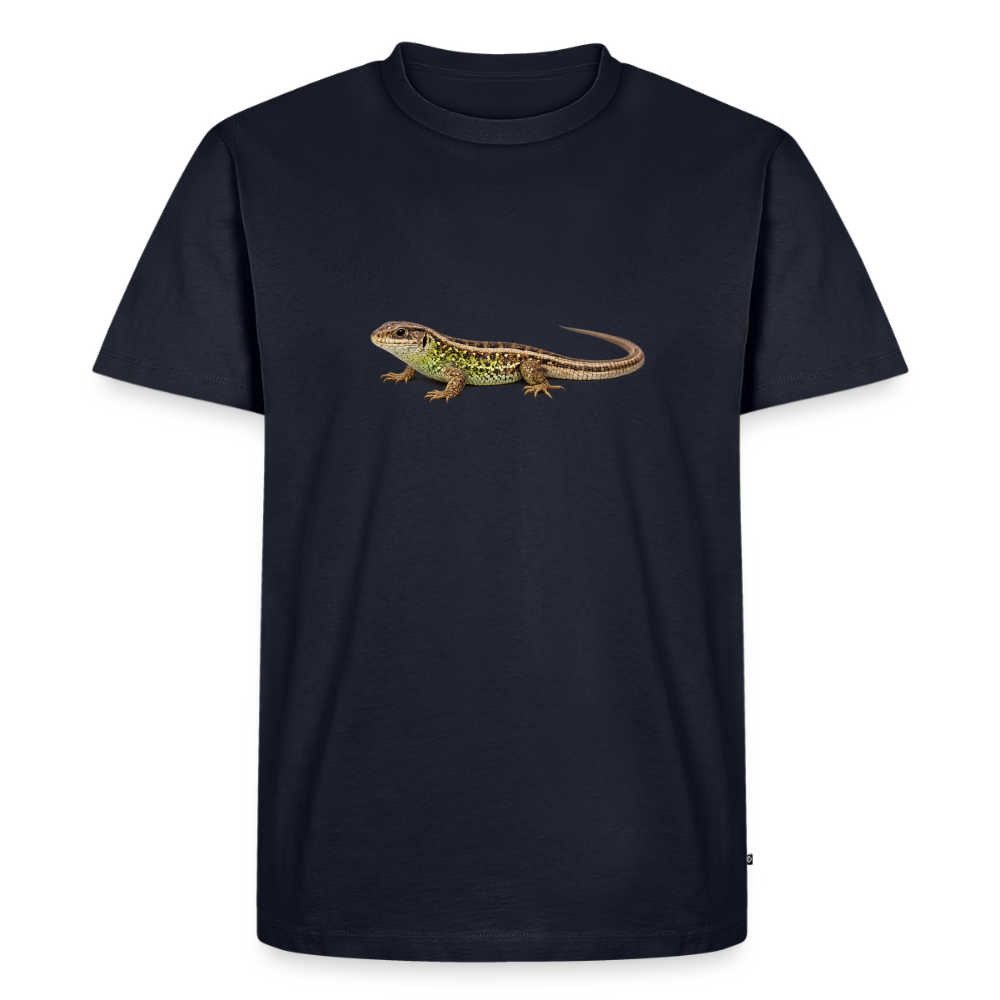 Premium T-Shirt "Eidechse" - Navy