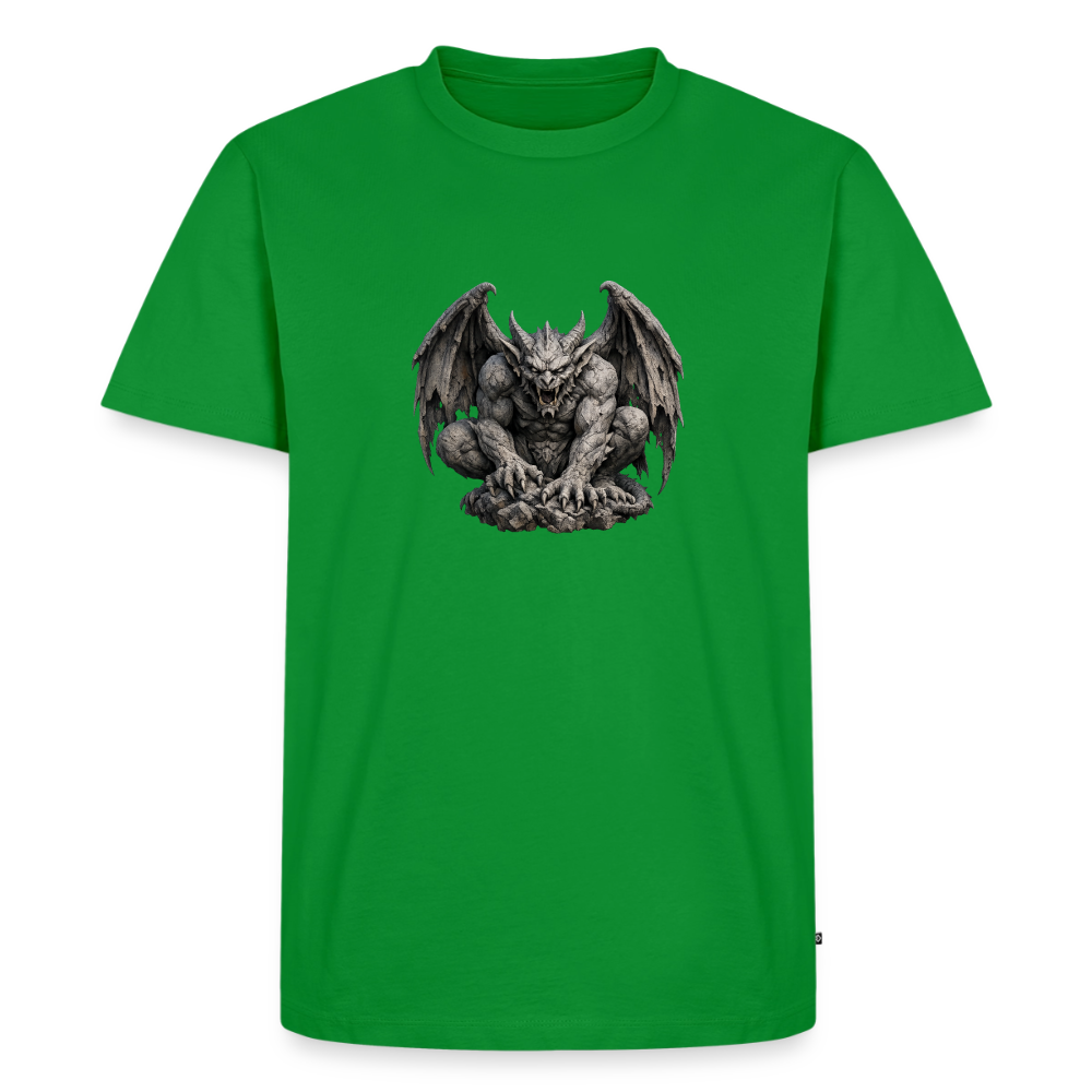 Premium T-Shirt "Gargoyle sitzend" - Grün