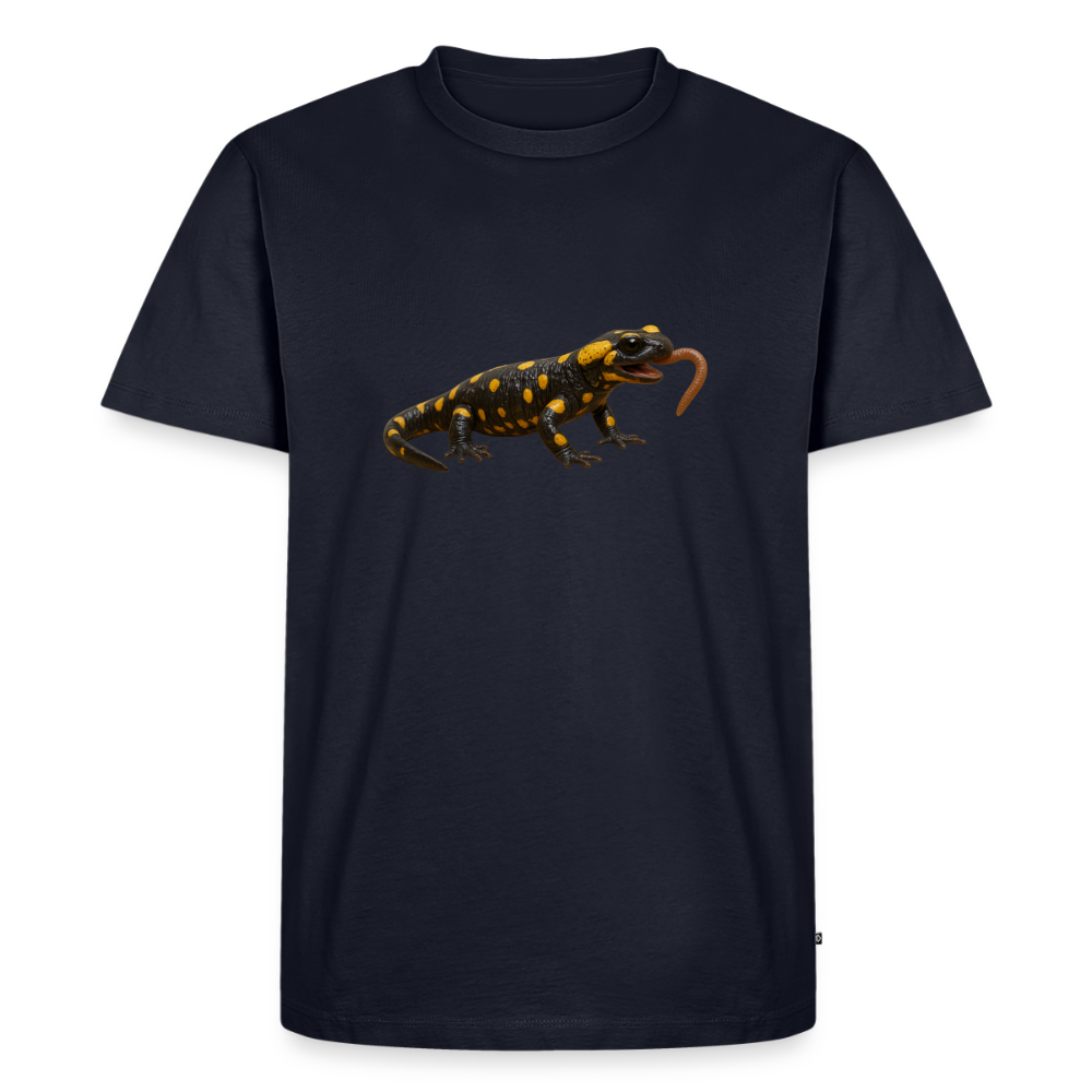 Premium T-Shirt "Feuersalamander" - Navy