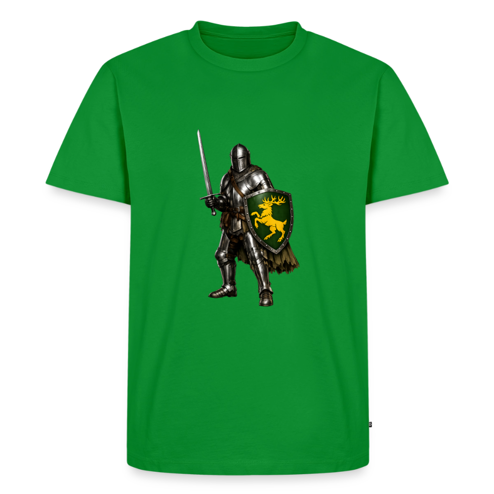 Premium T-Shirt "Ritter gelber Hirsch" - Grün