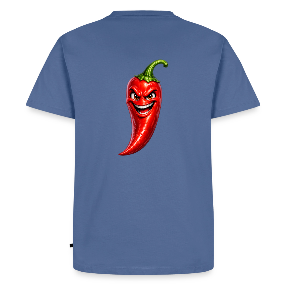 Premium T-Shirt "Chili" - Taubenblau