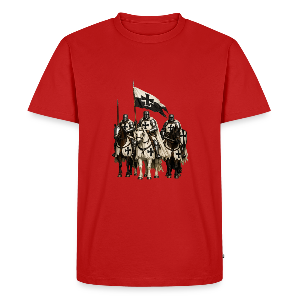 Premium T-Shirt "Deutsche Ordensritter" - Rot