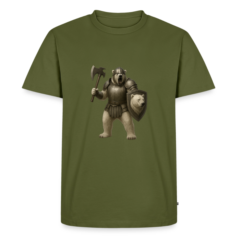 Premium T-Shirt "Warrior Eisbär" - Khaki