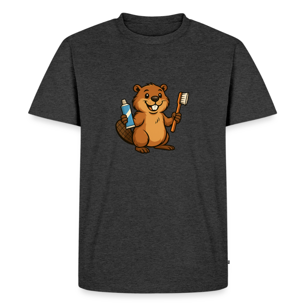 Premium T-Shirt "BiberPasta" - Anthrazit meliert