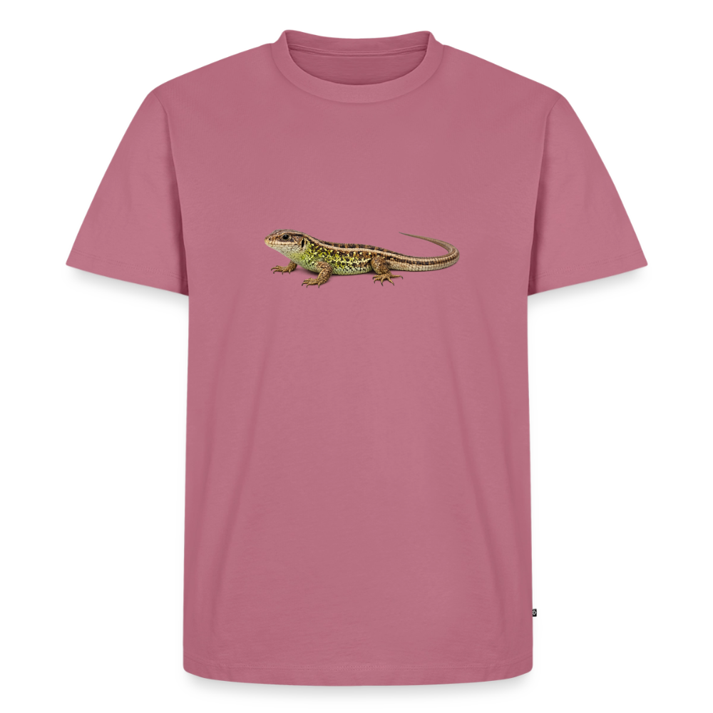 Premium T-Shirt "Eidechse" - Mauve