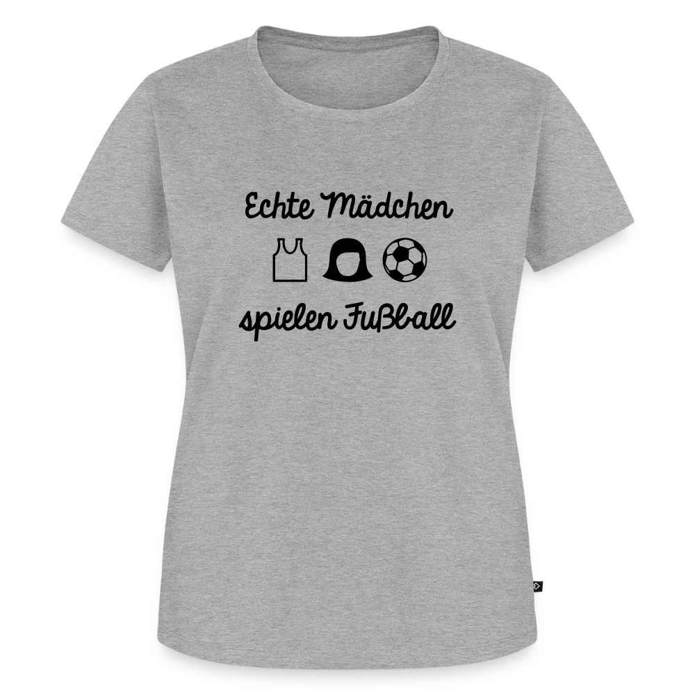 Premium T-Shirt "Echte Frauen" - Grau meliert