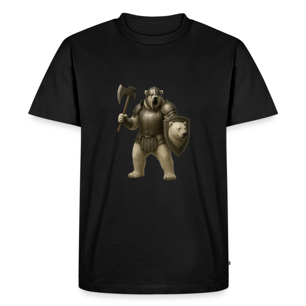 Premium T-Shirt "Warrior Eisbär" - Schwarz