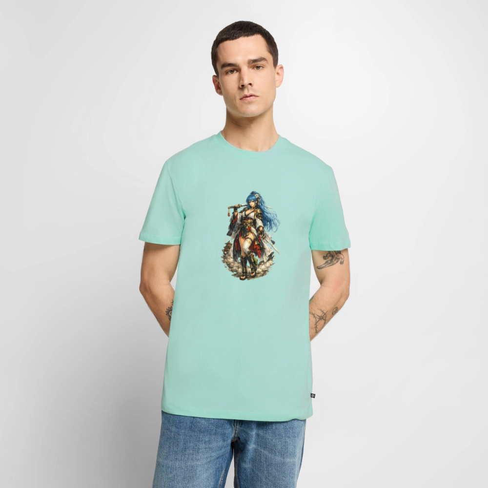 Premium T-Shirt "Anime Woman" - Mint 